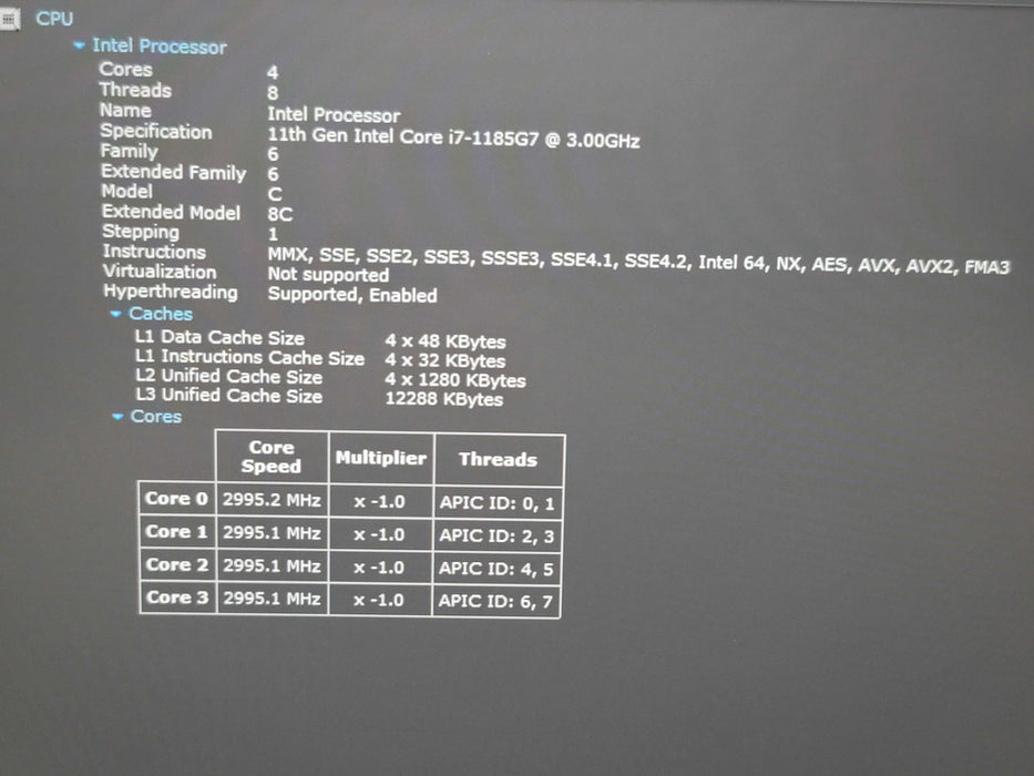 Lenovo ThinkPad X1 Carbon Gen 9 i7-1185G7 16GB RAM 256GB NVMe Touch CDN KB Qβ Lap200