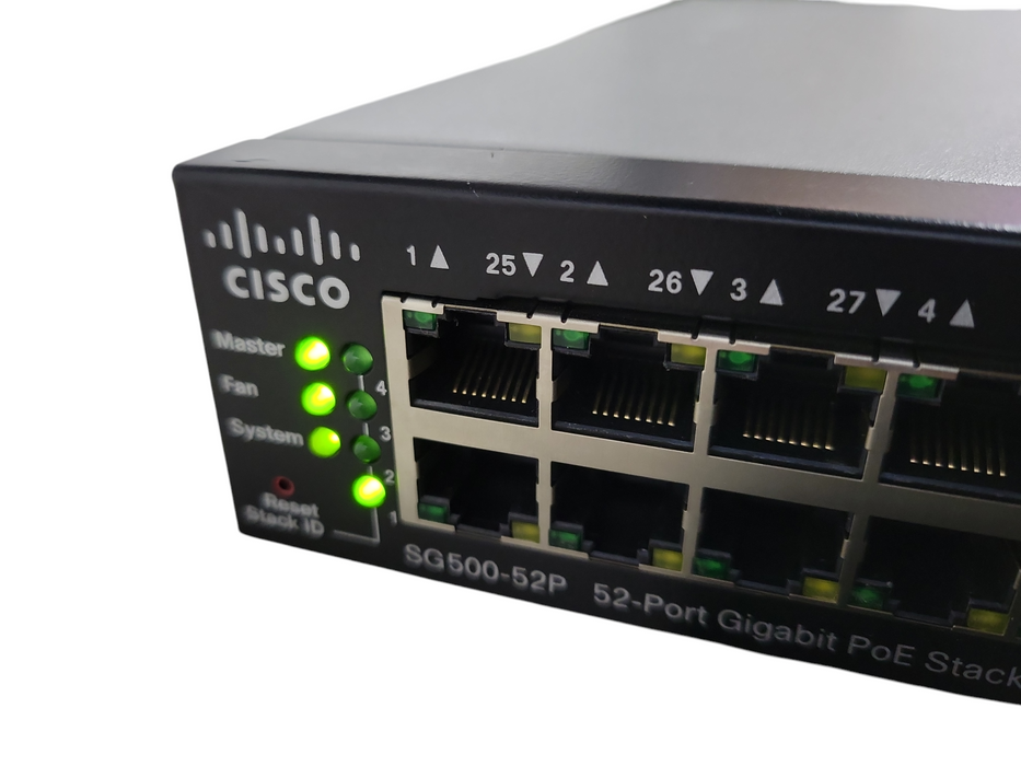 Cisco SG500-52P 52-Port Gigabyte PoE+ Ethernet Network Managed Switch !