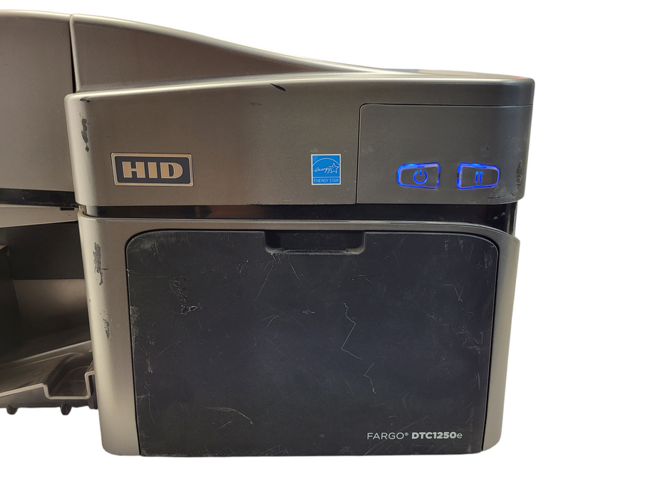 Fargo DTC1250e ID Card Printer No AC READ $