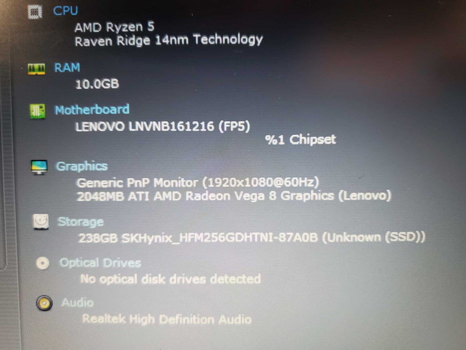 Lenovo IdeaPad 3 14ADA05 Ryzen 5 3500U, 12GB Ram, 256GB SSD  Lap200