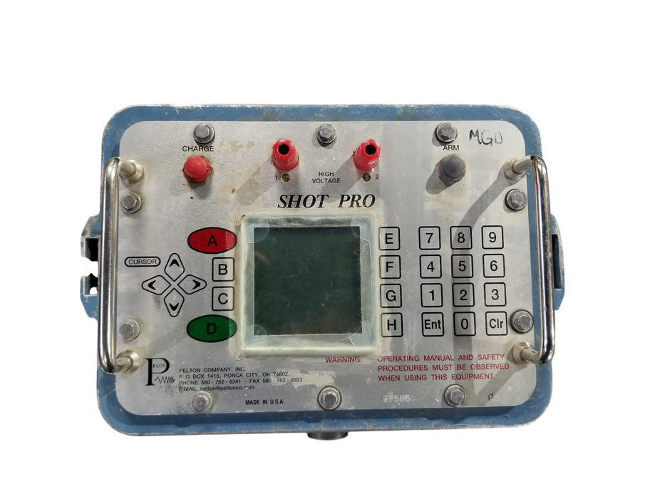 Pelton SHOT PRO Industrial Blasting/Seismic Initiator Controller *READ* Q