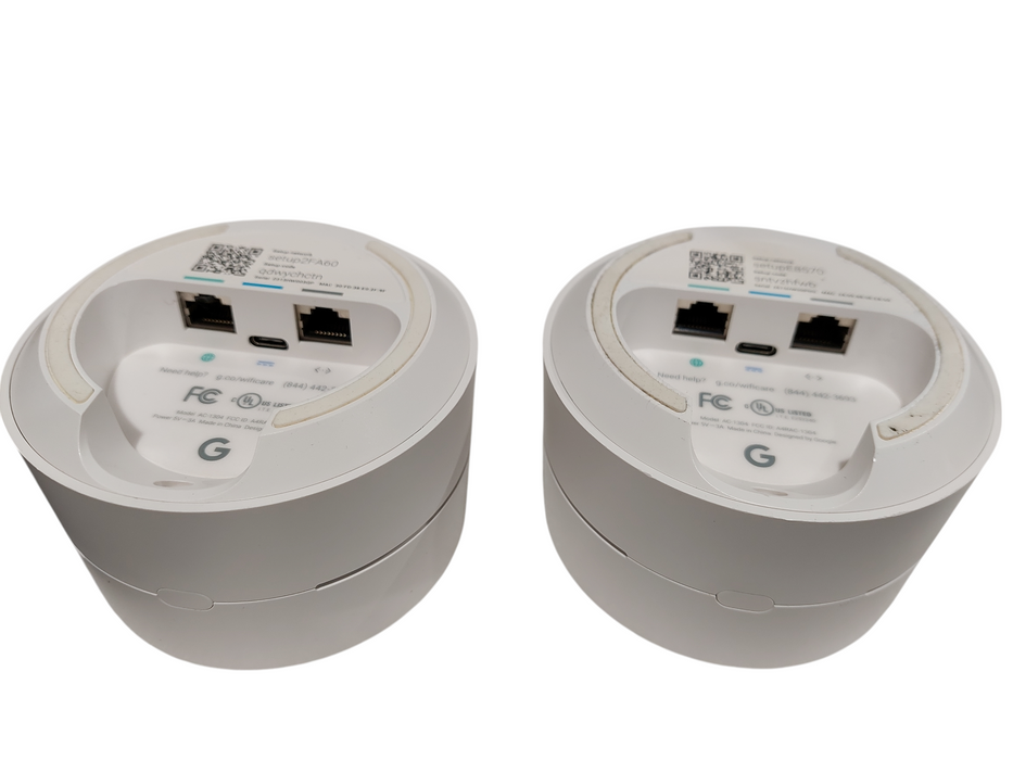 Bundle of 3 Google Wifi Mesh System Router Model: AC-1304  No Adapter =