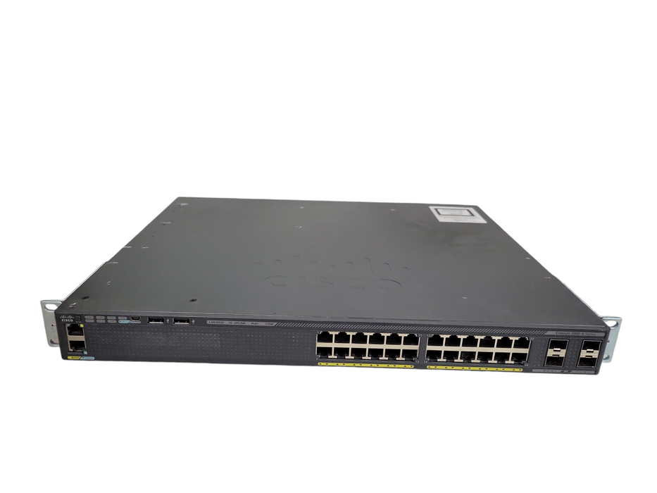 Cisco WS-C2960X-24PS-L V04 | 24-Port Gigabit PoE Switch | 4sSFP %