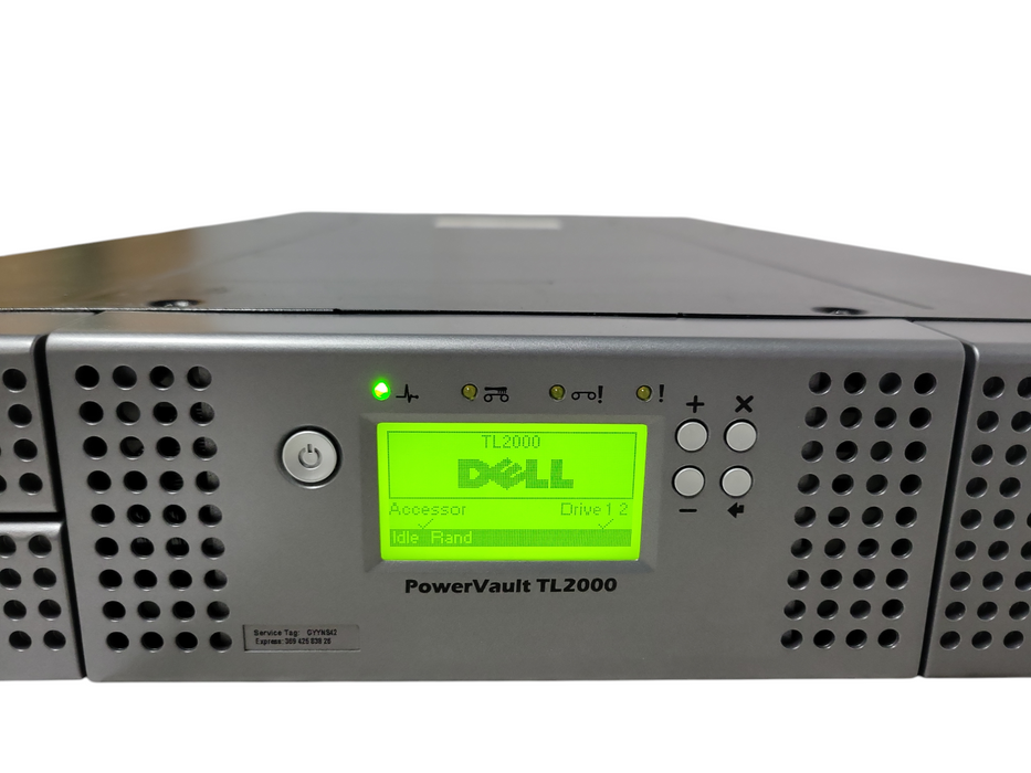 Dell PowerVault TL2000 2U 16-bay Tape Library w/ 1x IBM LTO-6 SAS Drives _