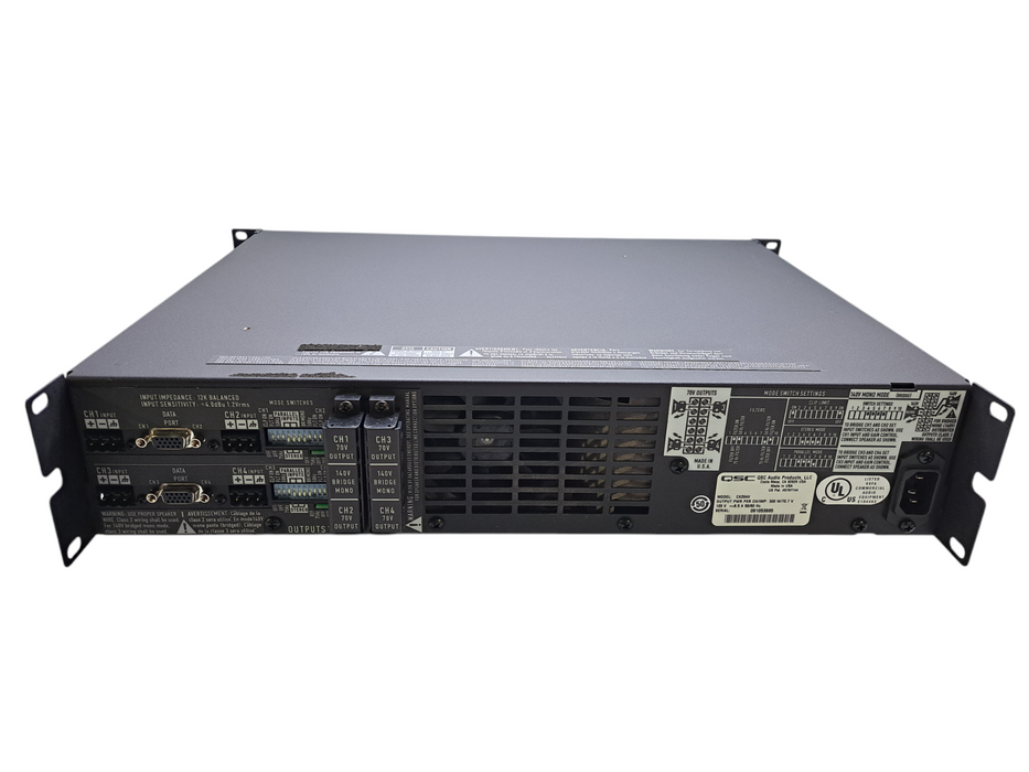 QSC CX204V | Direct 70V Commercial 4 Channel Power Amplifier *READ*