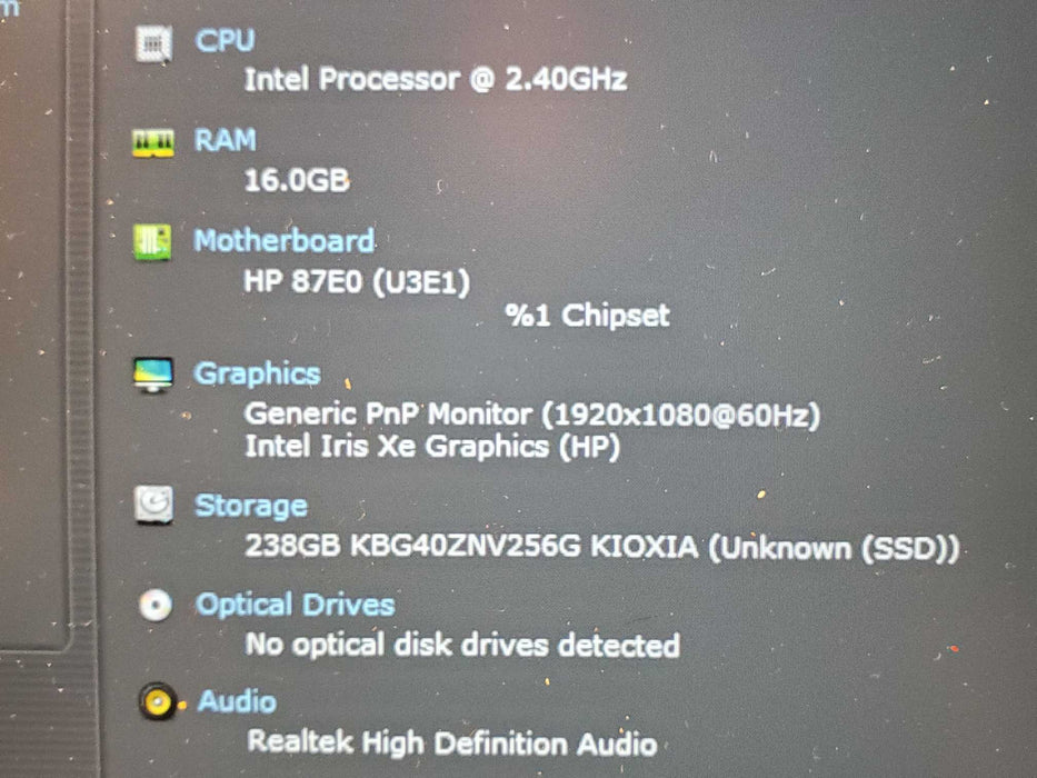 HP ProBook 440 G8 14" Intel Core i5-1135G7 16GB RAM 500GB SSD WIN11 PRO  Lap200