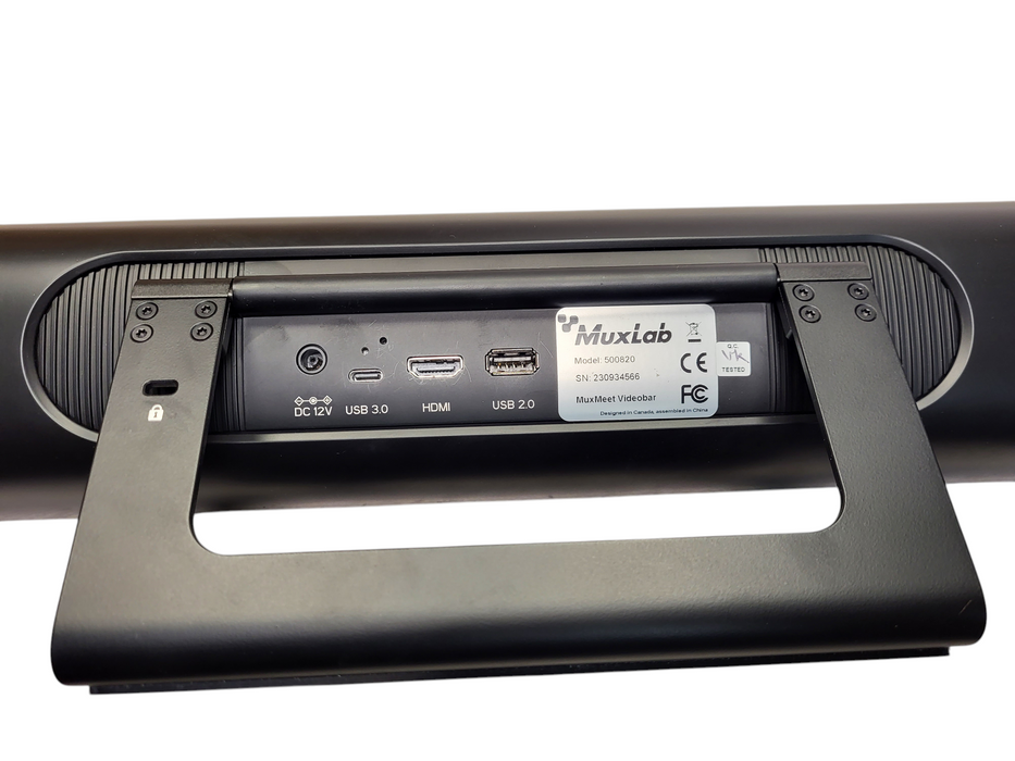 Muxlab MuxMeet Videobar 4K UHD Video Conference & Sound Bar Model: 500820 $