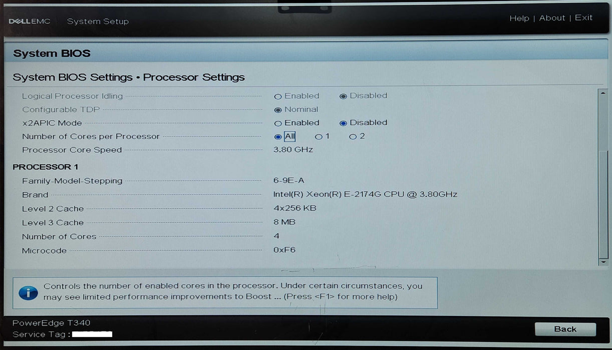 Dell PE T340 8x3.5", Xeon E-2174G, 32GB DDR4, 2x4TB SAS, H330, 2x 495W PSU