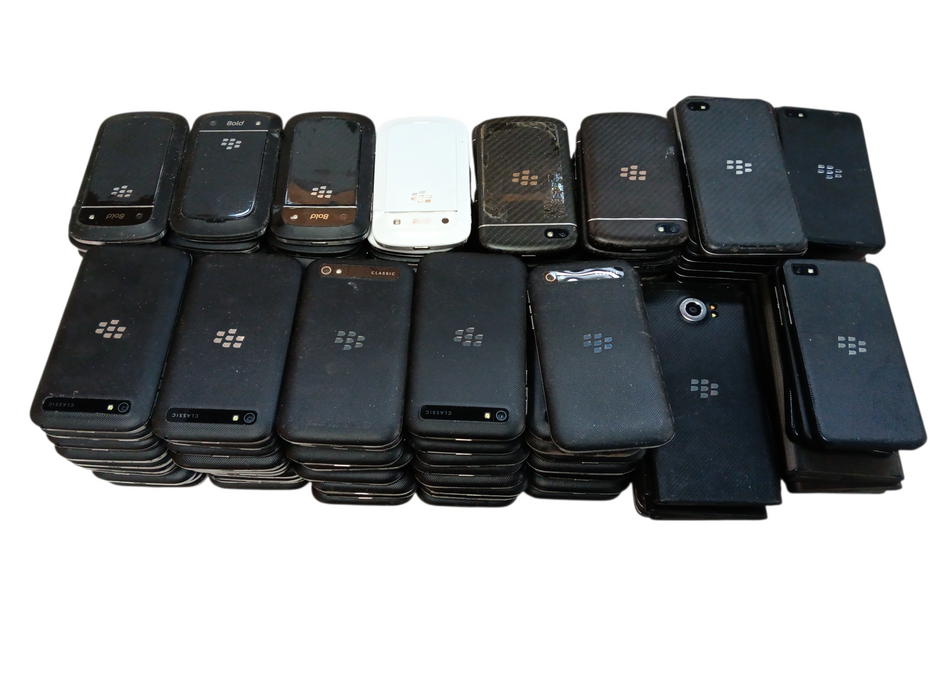 Lot of 150x Mixed Blackberry Smart Phones [Micro USB / AS-IS]