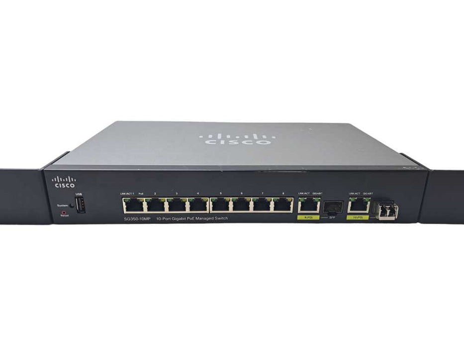 Cisco SG350-10MP | 10-Port Gigabit POE Managed Ethernet Switch