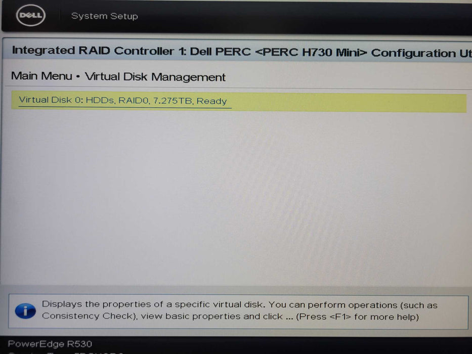 Dell PE R530, 1x Xeon E5-2620v4 2.10GHz, 16GB, H730 Mini 4x 2TB SAS, 2x PSU _