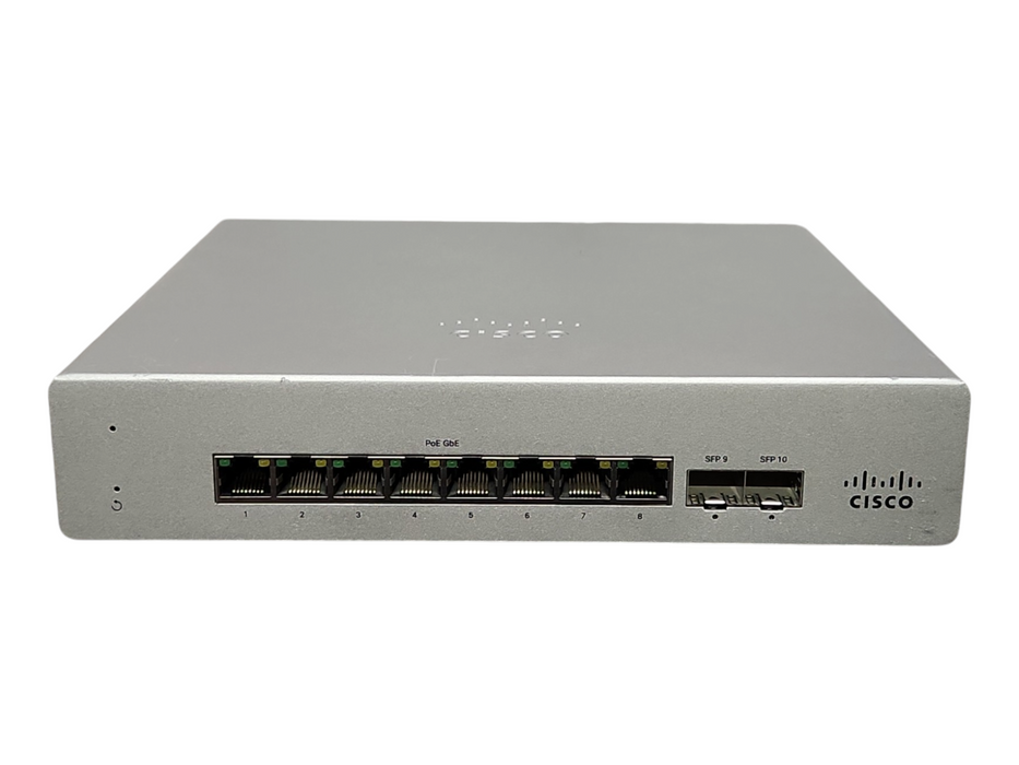 Cisco MS120-8FP, 10-Port Gigabit PoE Managed Ethernet Switch *UNCLAIMED