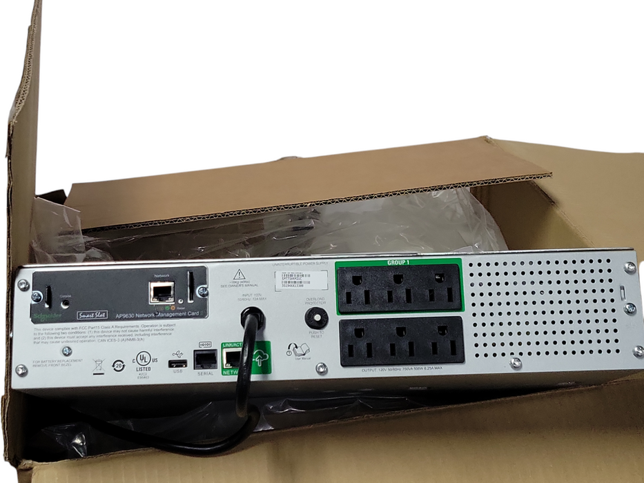 APC Smart-UPS 750VA 2U Rackmount 120V APC SmartConnect SMT750RM2UC _