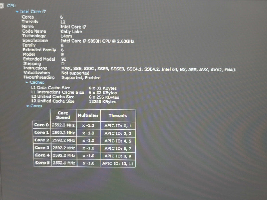 HP ZBook 15 G6 i7-9850H 32GB DDR4 Quadro T1000 256GB NVMe  β Lap200