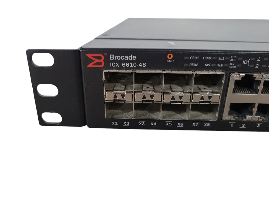 Brocade ICX6610-48-I | 48-Port Gigabit, 8x SFP Layer 3 Switch | B-F Airflow !