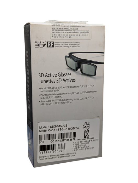 Lot of 4x New Samsung 3D Active Glasses Full HD 3D RF SSG-5150GB  -