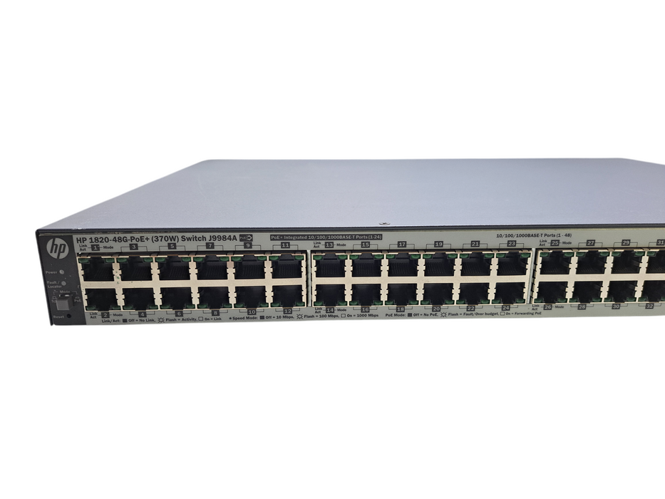 HP HPE 1820-48G-PoE+ J9984A | 48-Port Gigabit PoE+ 370W Network Switch