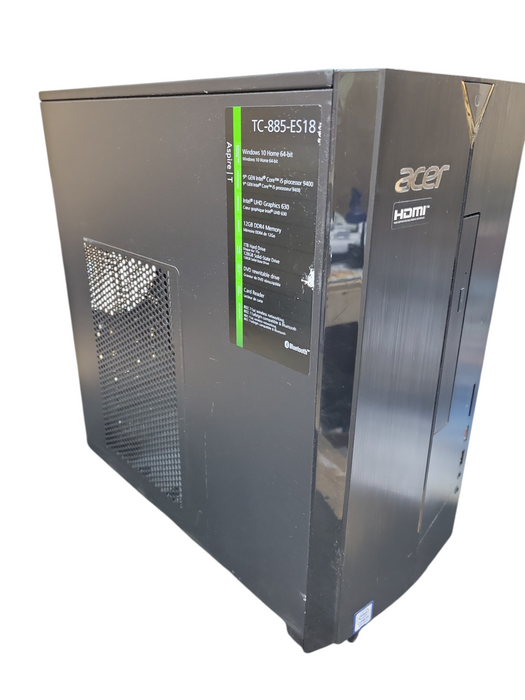 ACER TC-885-ES18 Core i5-9400 @ 2.90GHz 12GB RAM 128GB SSD !