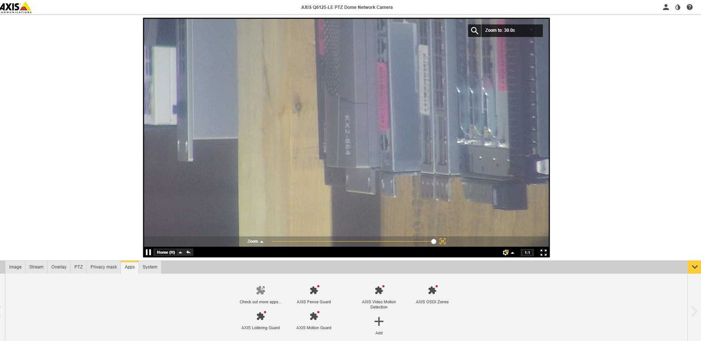 AXIS COMMUNICATIONS Q6125-LE Pan Tilt Zoom Network Dome Camera _