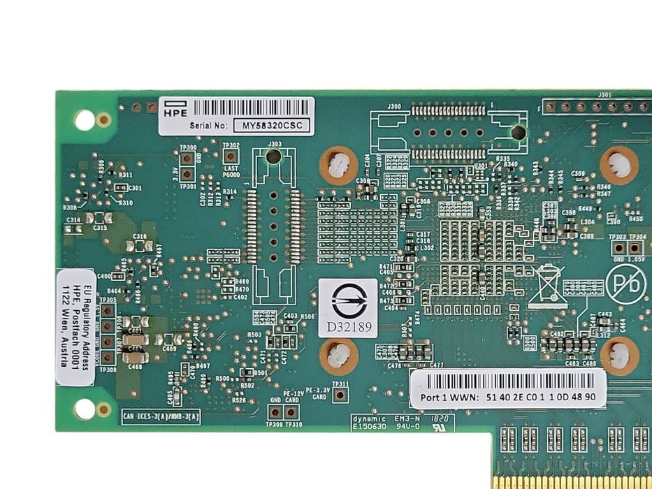 HPE QLE2690-HP 16Gb 1-Port FC HBA 853010-001 P9D93A High Profile _