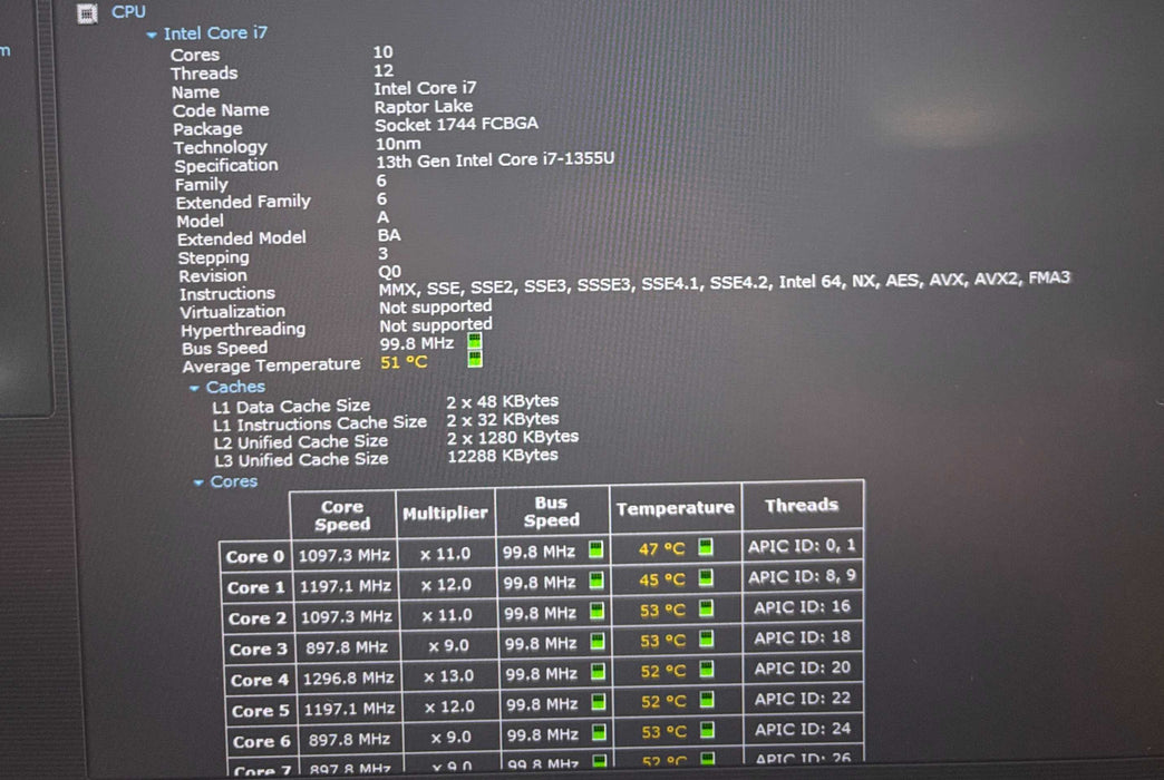 Dell Latitude 3440 Core i7-1355U@1.7GHz 16GB RAM 256GB SSD  Lap200