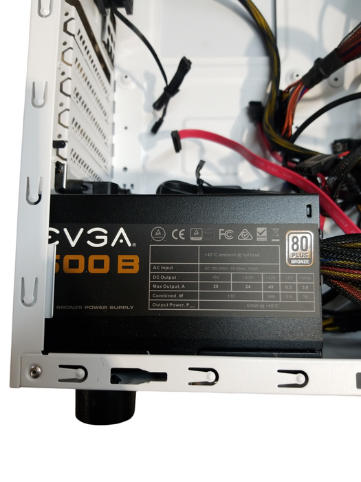 Tower Desktop Case with EVGA 600W power supply