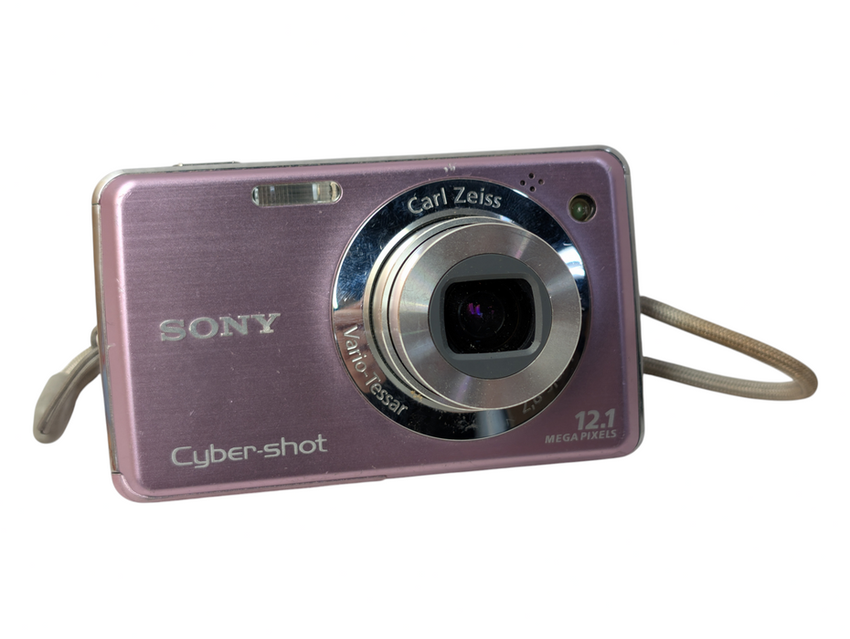 Sony Cyber-Shot DSC-W210 12.1MP Digital Camera Carl Zeiss Lens Pink -