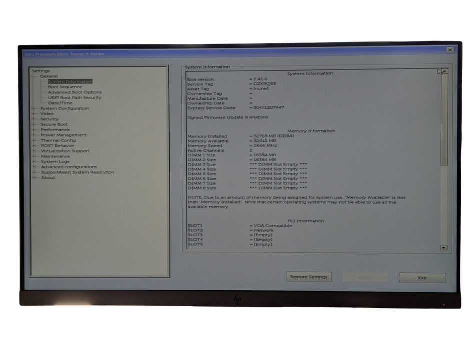DELL Precision 5820 Core X Series Barebones Workstation WORKING READ  Q-