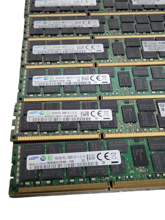 Lot of 106x Assorted Brand/Speed 16GB DDR3 Server RAMs, See detail _