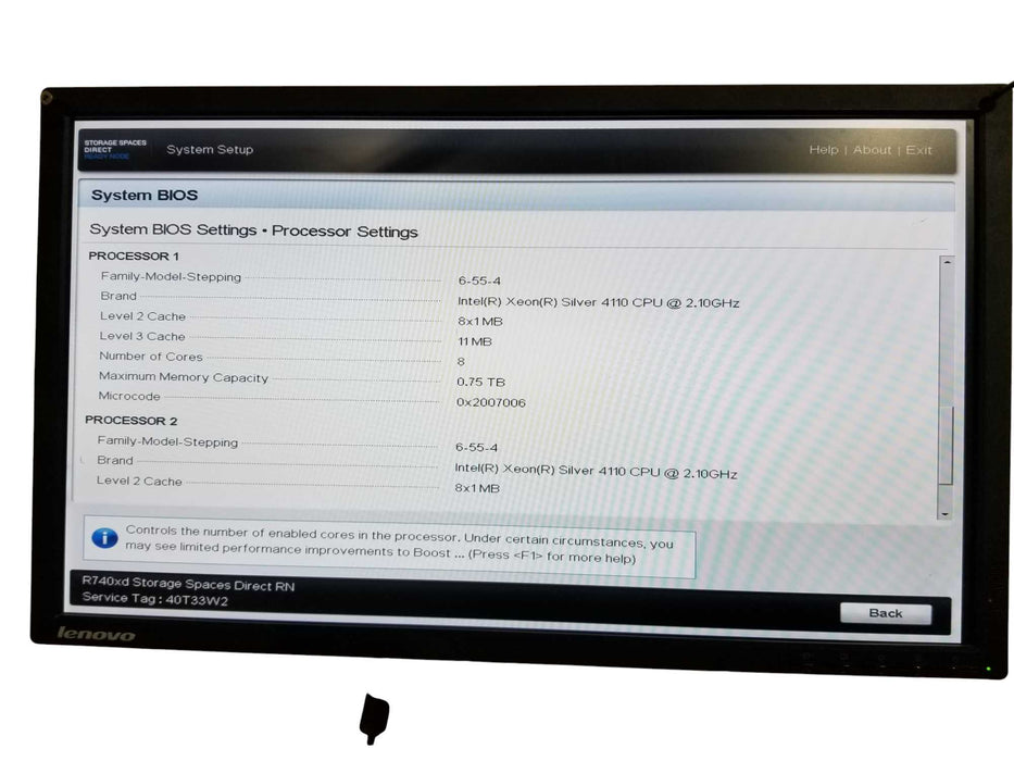 Dell R740xd Direct RN 2x Xeon Silver 4110, 32GB DDR4 HBA330 Mini, No HDDs