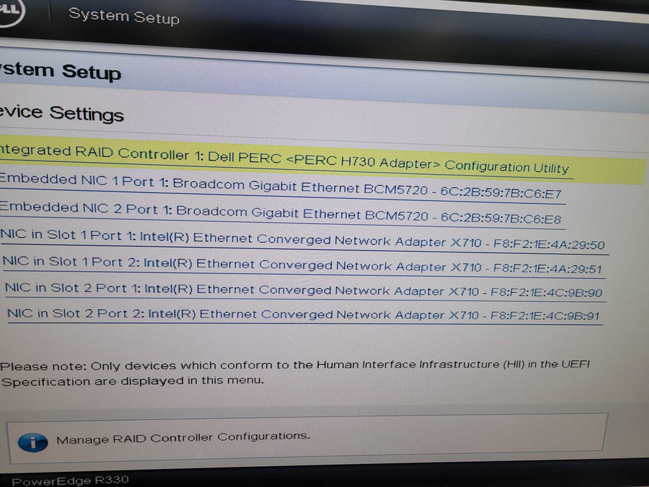 Dell PowerEdge R330 - Xeon E3-1240 v6 32GB DDR4 PERC H730 2x350W PSU %
