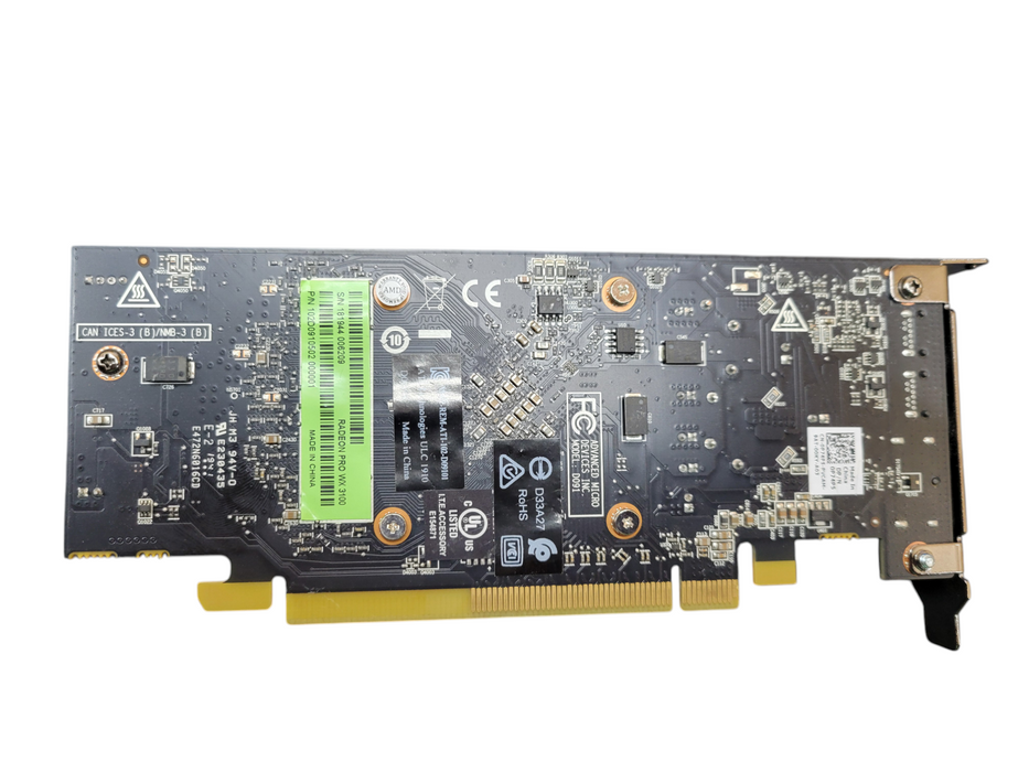 AMD Radeon Pro WX 3100 4GB Graphics Card 2x MiniDP 1xDP Low Profile Q!