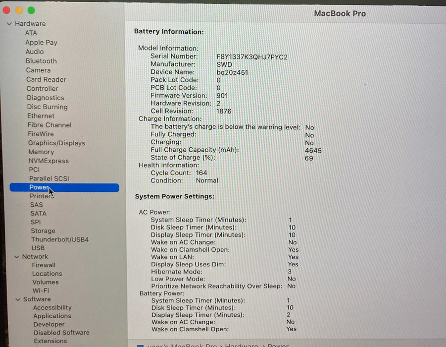 Apple MacBook Pro 13" 2020 i5-1038NG7 16GB RAM 1TB SSD No Power Adapter