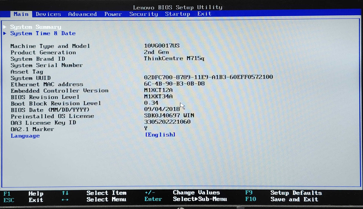 Lenovo ThinkCentre M715q, Ryzen 3 PRO 2200GE 3.20GHz, 16GB DDR4, 256GB NVMe