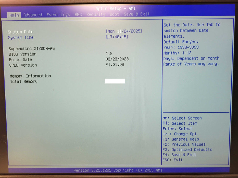 SuperMicro CloudDC SuperServer SYS-120C-TR X12DDW-A6 w/ 2x Heatsink, 2x PSU $