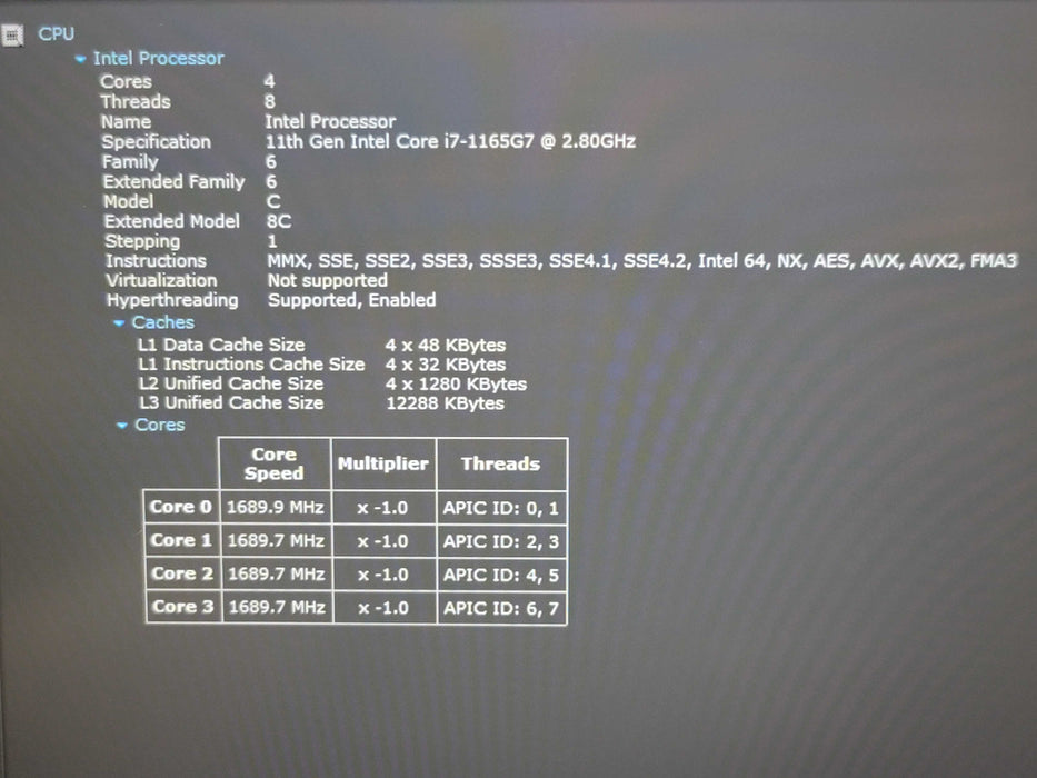 Dell Latitude 5420 i7-1165G7 16GB DDR4 256GB NVMe READ β Lap200