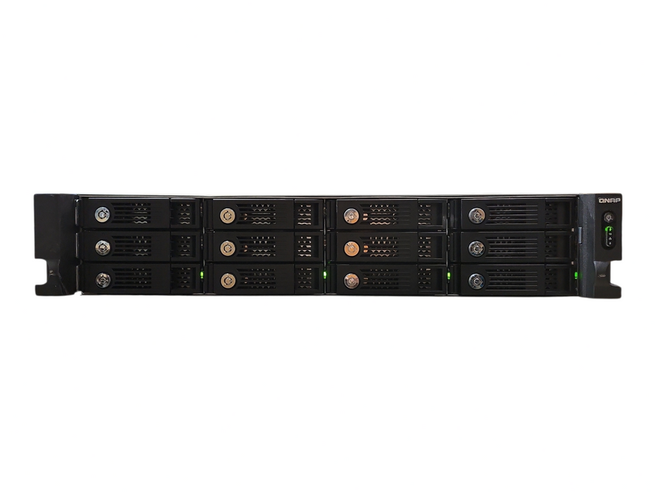QNAP TVS-1271U-RP 12-Bays NAS w/ 16GB RAM, 4x1TB HDDs & 12x Caddies