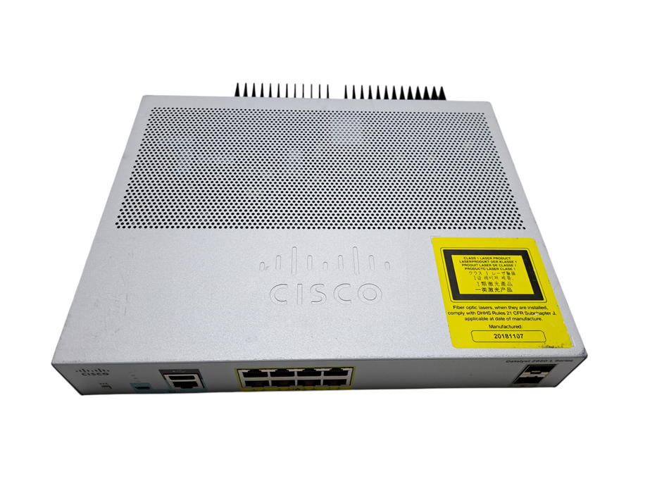 Cisco WS-C2960L-8PS-LL | 8-Port Gigabit PoE+ 2x SFP Silent Managed Switch )