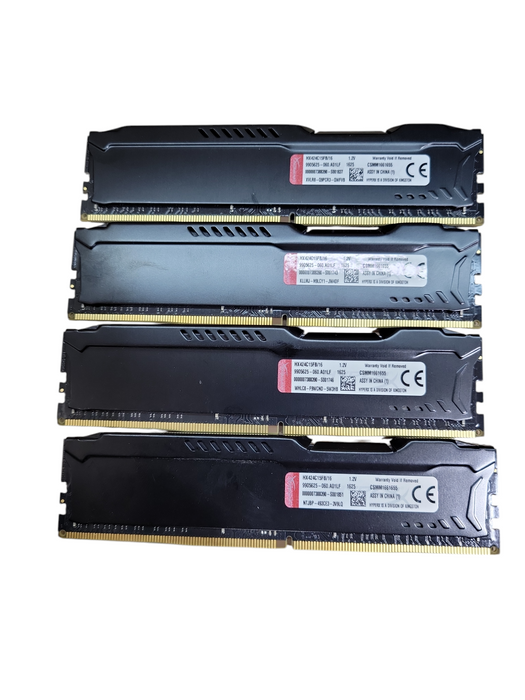4x Kingston Fury HyperX 16GB DDR4 !