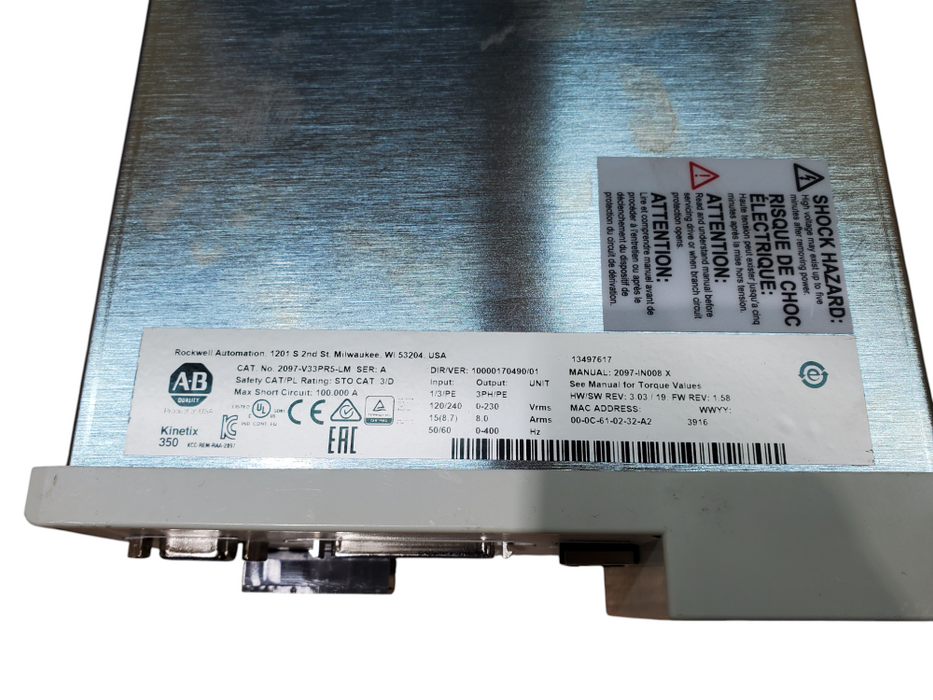 Allen Bradley 2097-V33PR5-LM Kinetix 350 Servo Drive *READ*