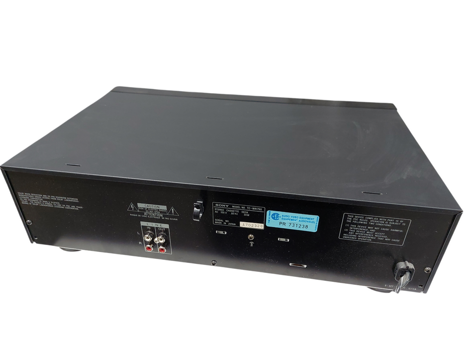 Sony Stereo Cassette Deck TC-WR790 =
