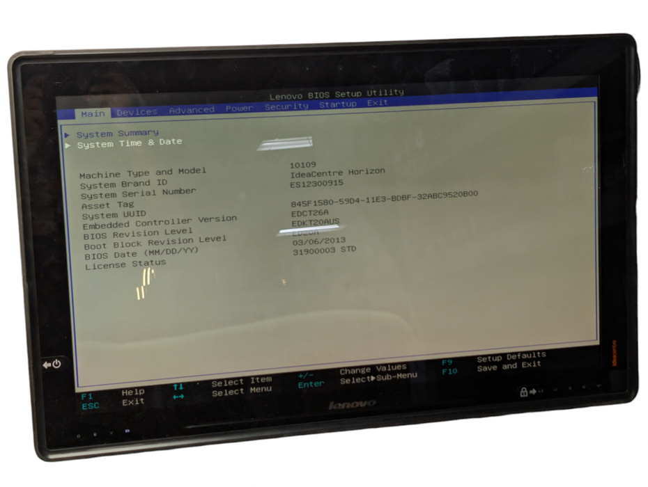 Lenovo IdeaCentre Horizon 27" TouchScreen AIO with Battery PLEASE READ  -