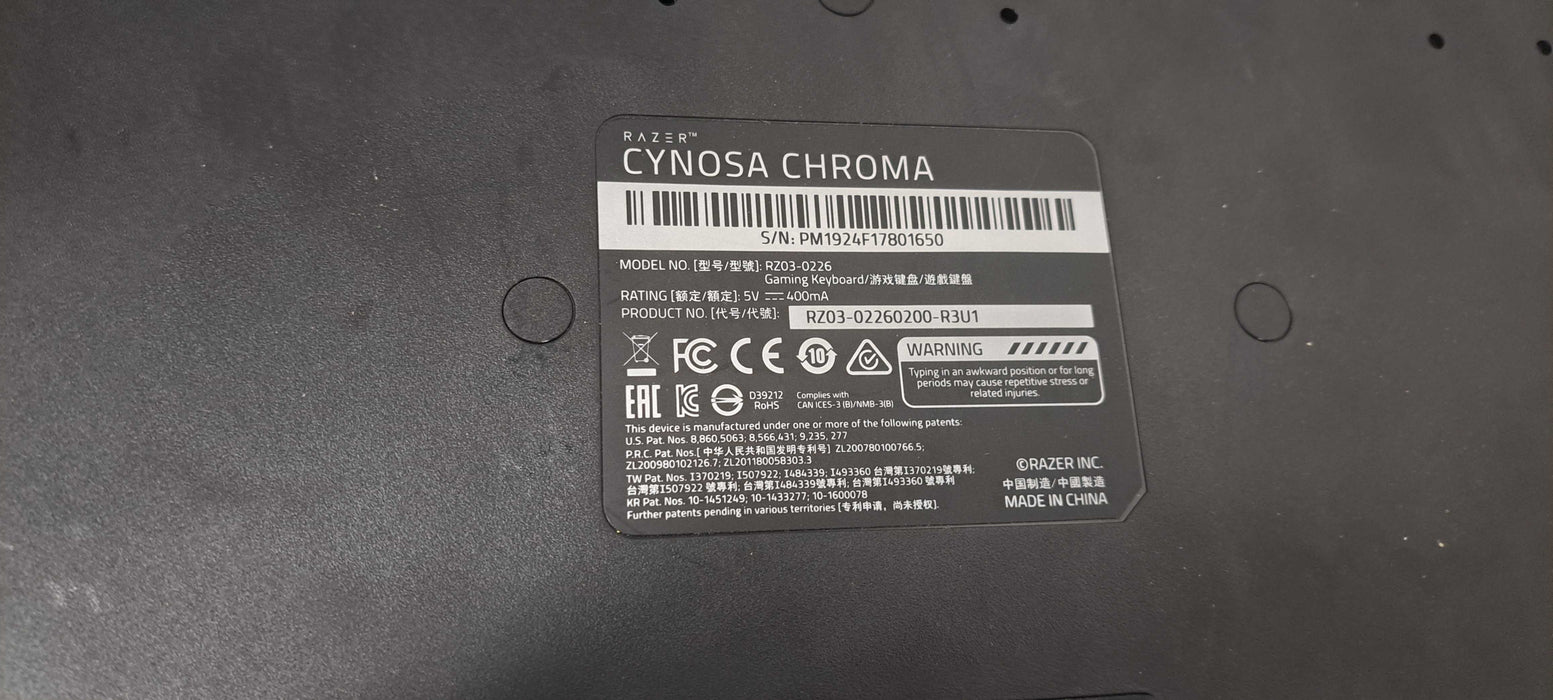 Razer Cynosa Chroma RZ03-0226 Gaming Keyboard