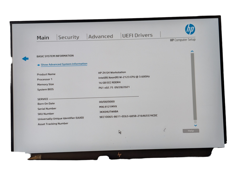 HP Z4 G4 Workstation Intel Xeon W-2123 16GB RAM 256GB NVMe SSD Q-