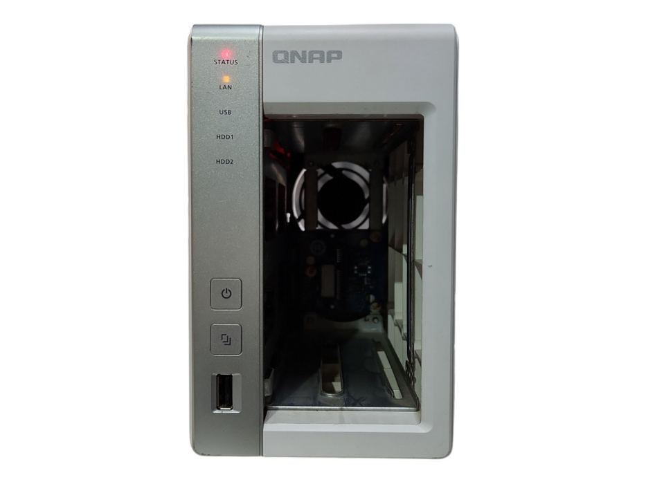 QNAP TS-220 2-Bay Network Attached Storage NAS Enclosure, No Caddies, READ