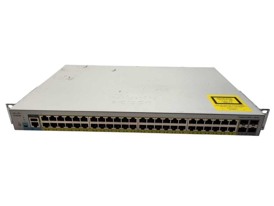 Cisco WS-C2960L-48PS-LL V01 48-Port Gigabit PoE Network Switch $