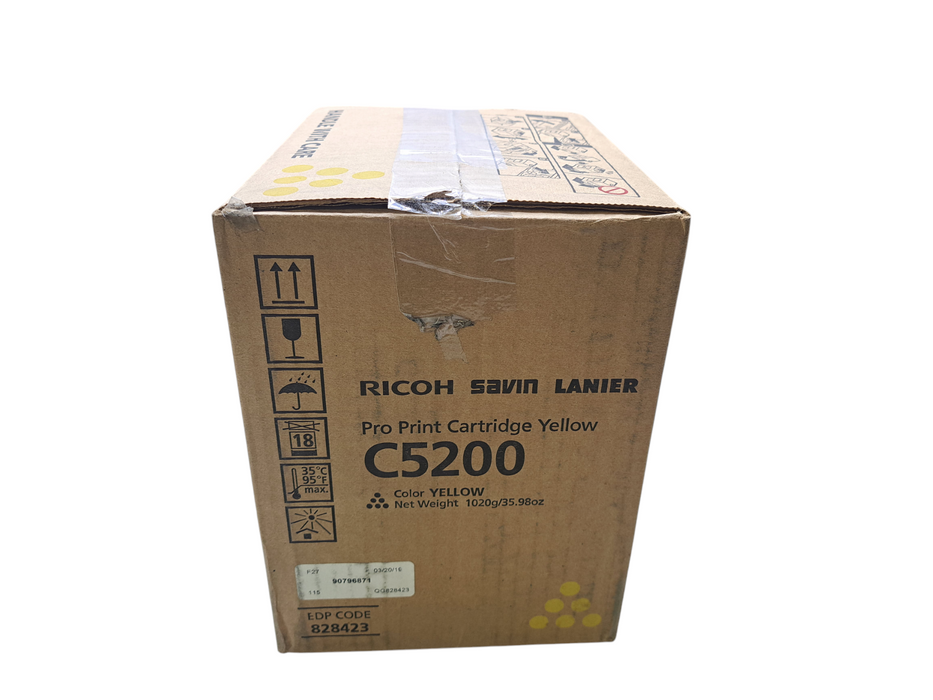 (Open Box) Ricoh Savin Lanier C5200 Pro Print Cartridge | Yellow 828423