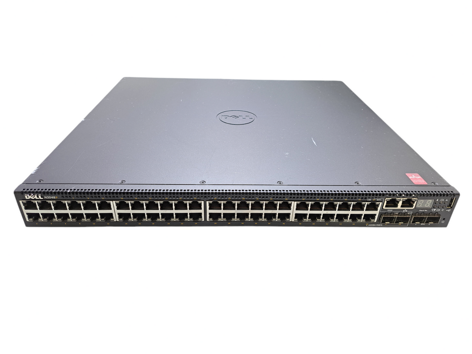 Dell N3048P | 48-Port Gigabit PoE+, 2x 10G SFP+ Managed Switch | 1x 1100W