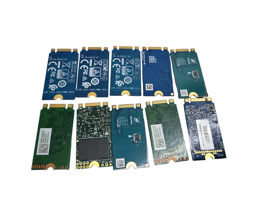 Lot 5x 256GB m.2 SATA 2242 SSD | Mixed Brands Q&