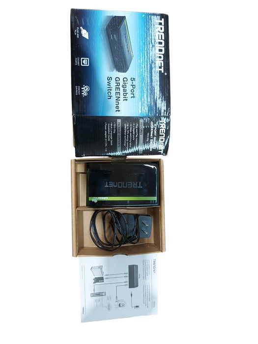 TRENDnet 5-port Gigabit Switch TEG-S50g Green Desktop Switch Plug n Play